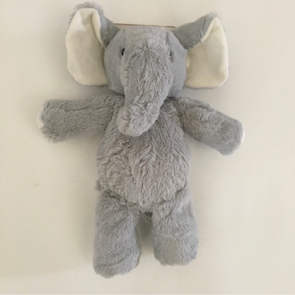 NEW 12” Plush Elephant Gray with Rattle Stuffed Animal Soft Baby Toy | KellyBaby - Picture 1 of 6